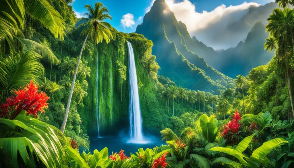 tahiti waterfalls